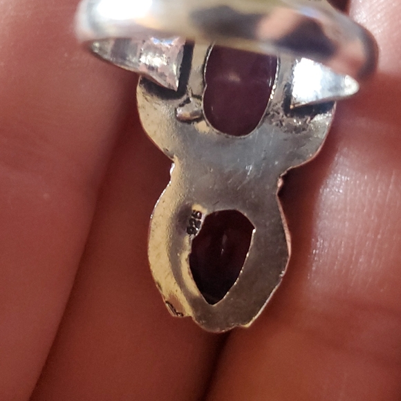 New Ruby and Bi-Color Tourmaline 925 Silver Ring. - Picture 14 of 14